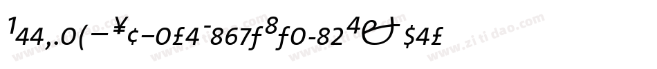 Beekman-SquareLightItalicExpert字体转换