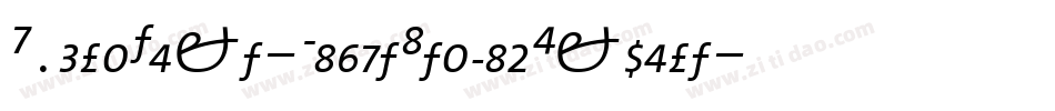 HydraText-LightItalicExpert字体转换