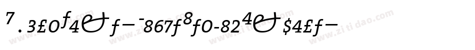 HydraText-LightItalicExpert字体转换