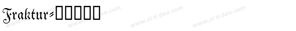 Fraktur字体转换