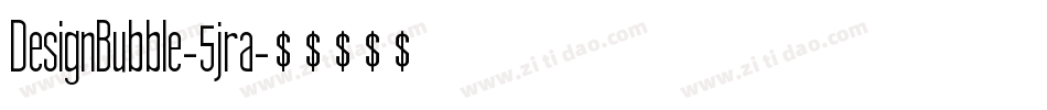 DesignBubble-5jra字体转换