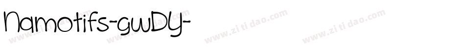 Namotifs-gwDY字体转换