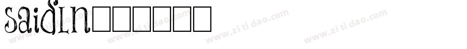 saidln字体转换