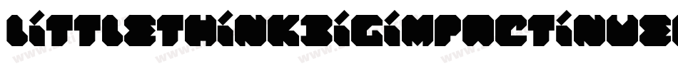 LittleThinkBigImpactInverse-nOPO字体转换