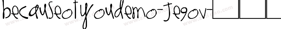 BecauseOfYouDemo-jE9ov字体转换