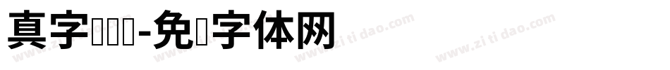 真字库设计字体转换