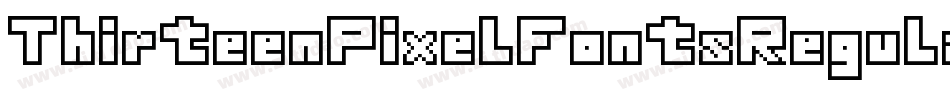ThirteenPixelFontsRegular-wjR3字体转换