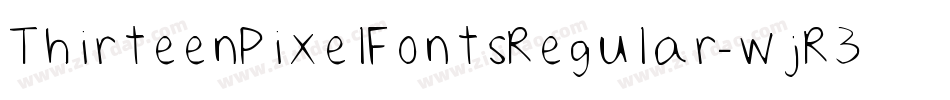ThirteenPixelFontsRegular-wjR3字体转换