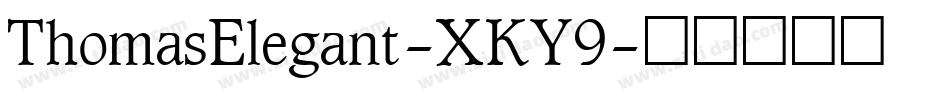 ThomasElegant-XKY9字体转换