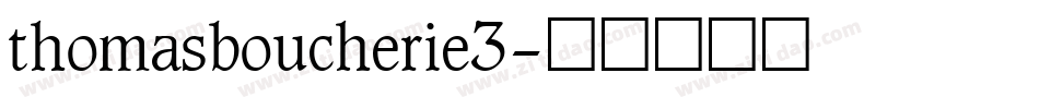 thomasboucherie3字体转换