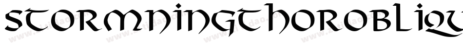 StormningThorOblique-A1WL字体转换