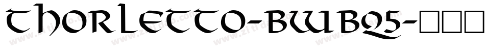Thorletto-BWBq5字体转换