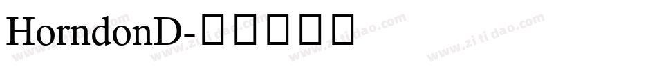 HorndonD字体转换