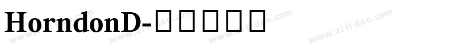 HorndonD字体转换