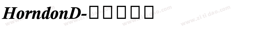 HorndonD字体转换