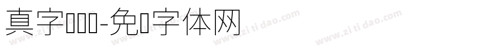 真字库设计字体转换