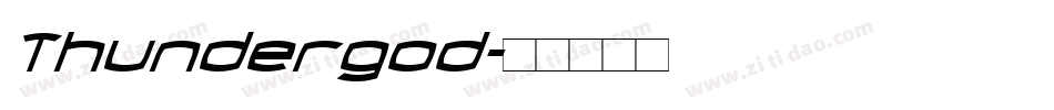 Thundergod字体转换