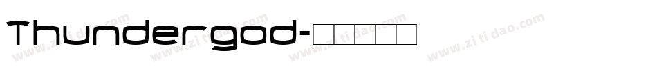 Thundergod字体转换