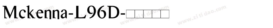 Mckenna-L96D字体转换