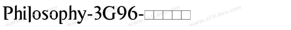 Philosophy-3G96字体转换