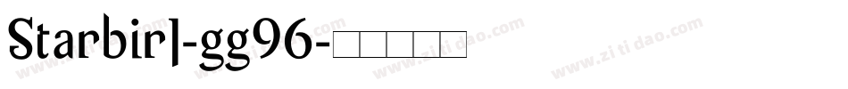 Starbirl-gg96字体转换