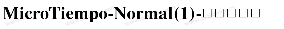 MicroTiempo-Normal(1)字体转换