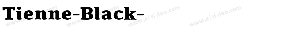 Tienne-Black字体转换
