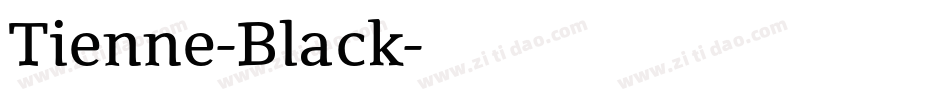 Tienne-Black字体转换