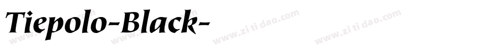 Tiepolo-Black字体转换
