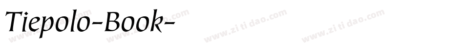 Tiepolo-Book字体转换