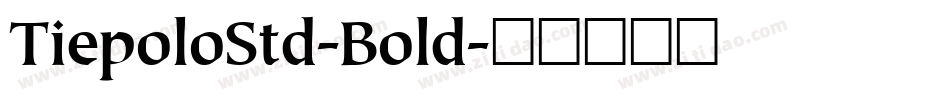 TiepoloStd-Bold字体转换