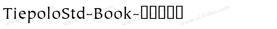 TiepoloStd-Book字体转换
