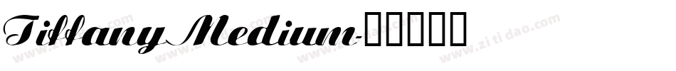 TiffanyMedium字体转换
