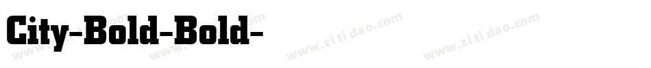 City-Bold-Bold字体转换