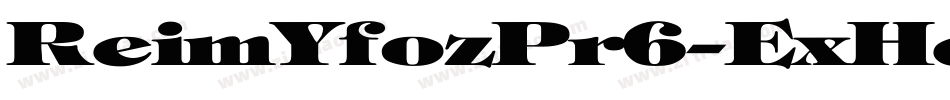ReimYfozPr6-ExHeavy字体转换