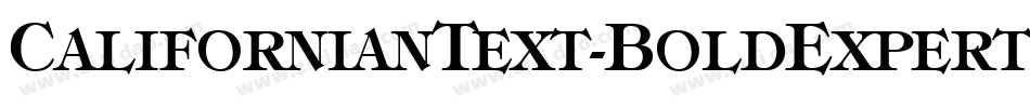 CalifornianText-BoldExpert字体转换