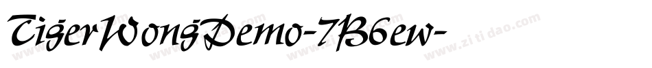 TigerWongDemo-7B6ew字体转换