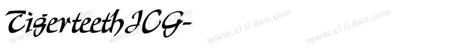 TigerteethICG字体转换