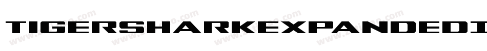 TigersharkExpandedItalic-w7Z2字体转换