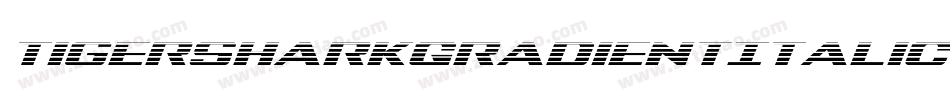 TigersharkGradientItalic-m9DV字体转换