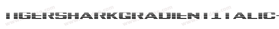 TigersharkGradientItalic-m9DV字体转换