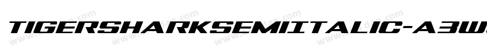 TigersharkSemiItalic-a3wJ字体转换