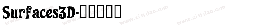 Surfaces3D字体转换