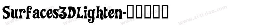 Surfaces3DLighten字体转换