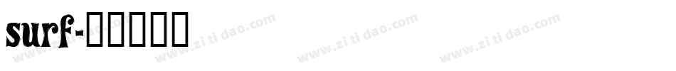 surf字体转换