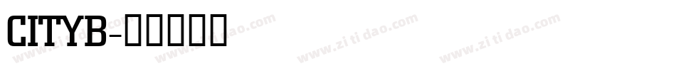 CITYB字体转换
