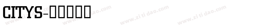 CITYS字体转换