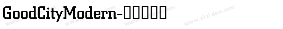 GoodCityModern字体转换