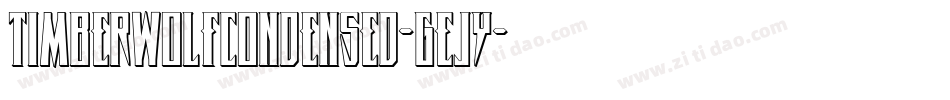 TimberwolfCondensed-GEJy字体转换