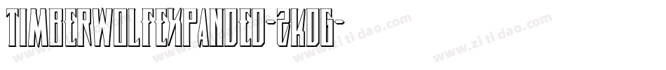 TimberwolfExpanded-zKdG字体转换